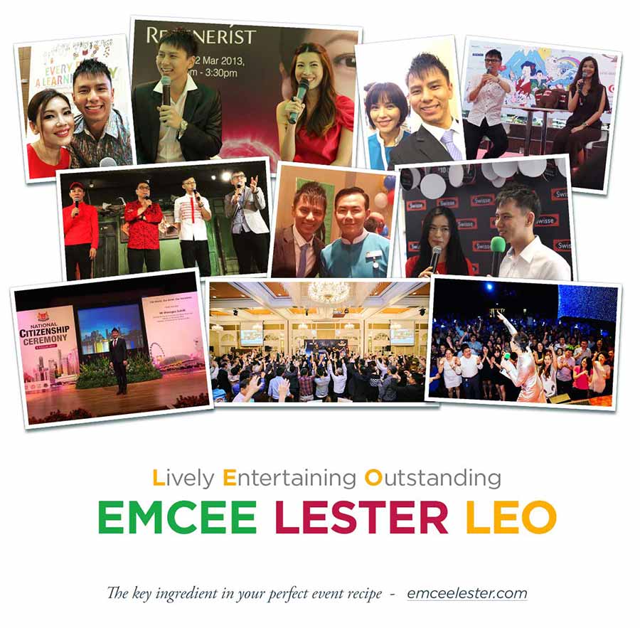 Emcee Singapore Lester Leo