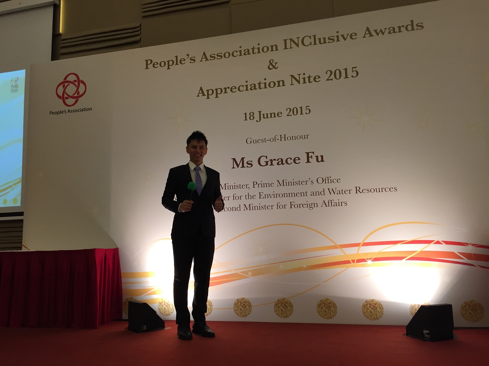 Emcee Singapore Lester Leo - People's Association INClusive Awards Appreciation Nite 2015