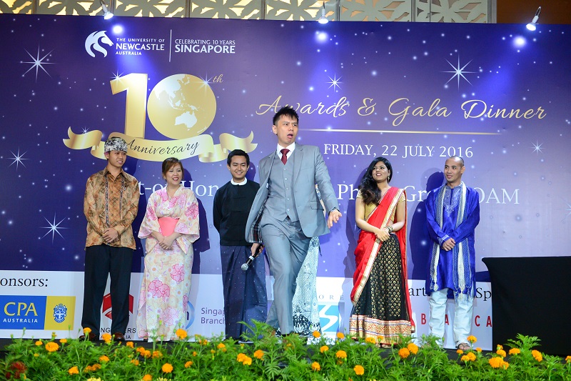 ten anniversary event gala dinner and dance emcee lester singapore
