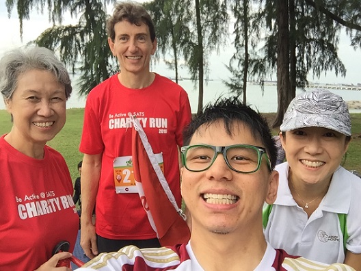 SATS Charity Run with Temasek CEO Ho Ching