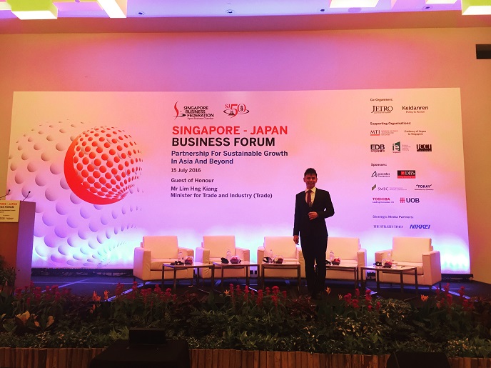 Singapore Japan Business Forum with Emcee Lester Leo