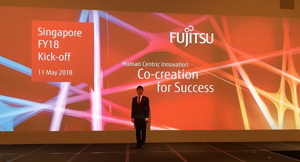 Fujitsu kick off - co creation for success hosted by Emcee Lester