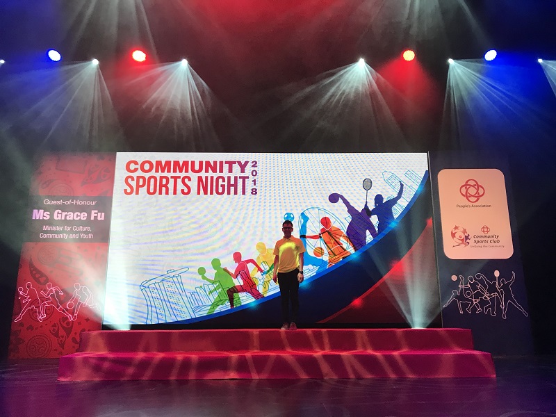 PA community sports night 2018 - Emcee Lester Leo