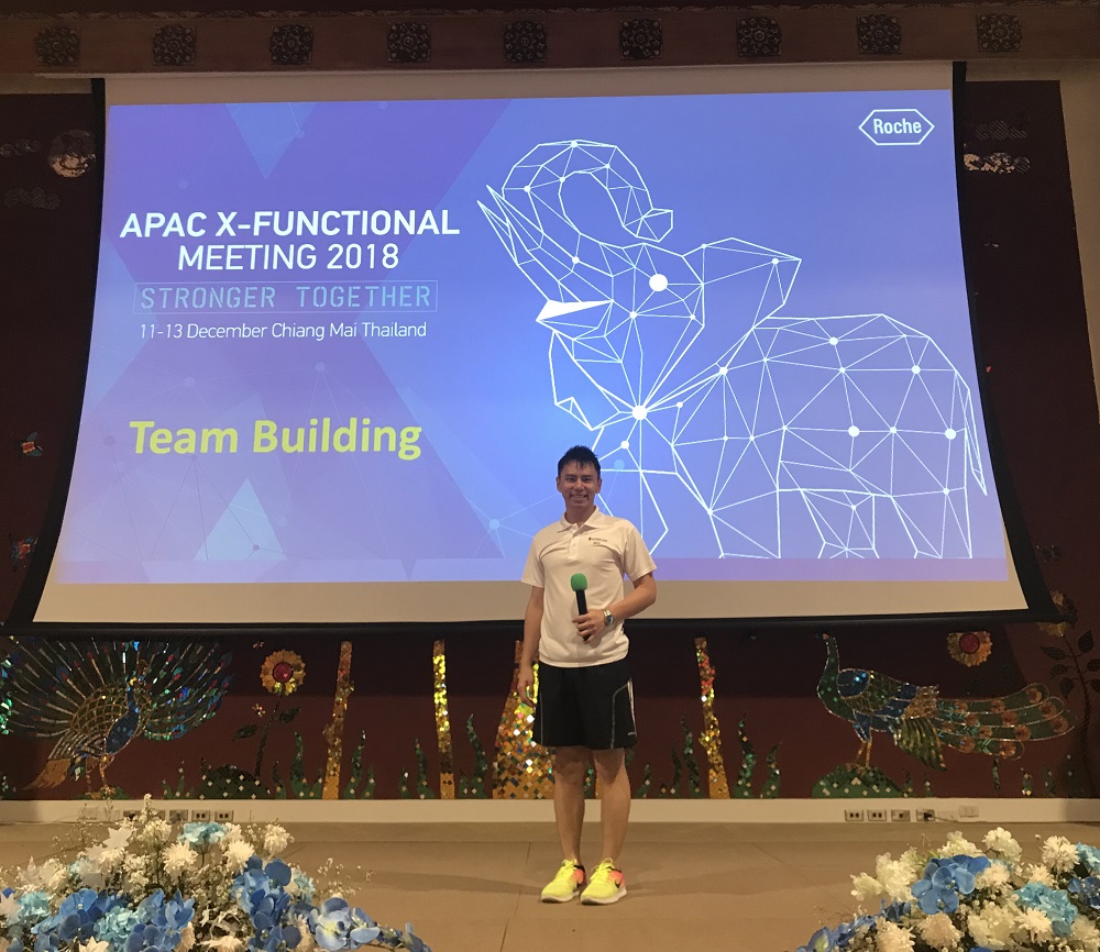 Roche x functional team building event chiang mai thailand - emcee lester leo