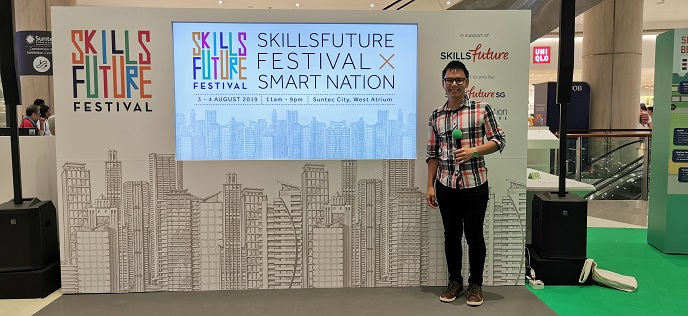 SkillsFuture X Smart Nation festival - government festival event emcee lester