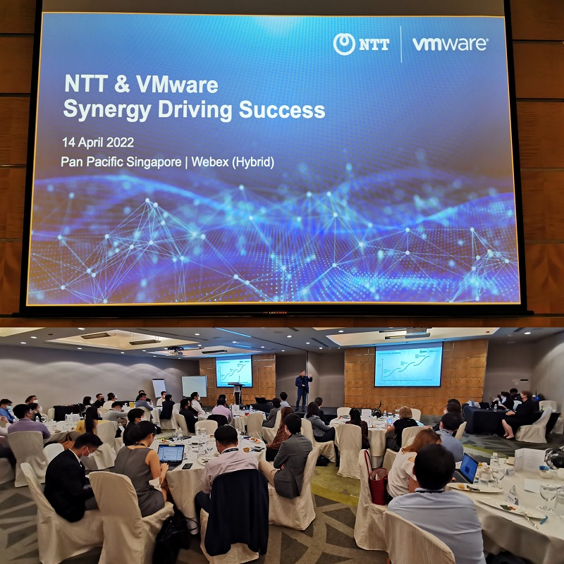 NTT VMware tech event - synergy driving success - emcee lester