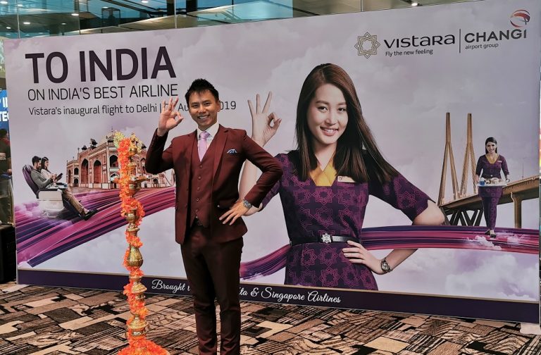 Vistara Inaugural Flight from Delhi to Singapore | Lester Leo ...