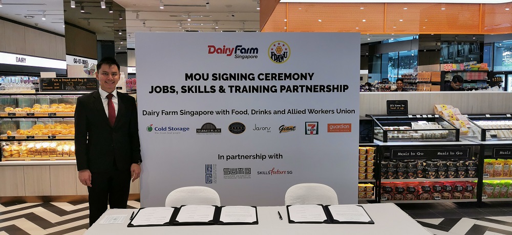 MOU signing - FDAWU and Dairy Farm SG - Emcee Lester