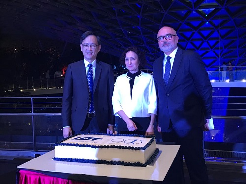 Lot polish airlines 90th anniversary at Jewel Changi Airport