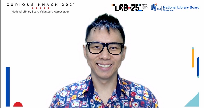 NLB volunteers' appreciation virtual event - singapore emcee lester