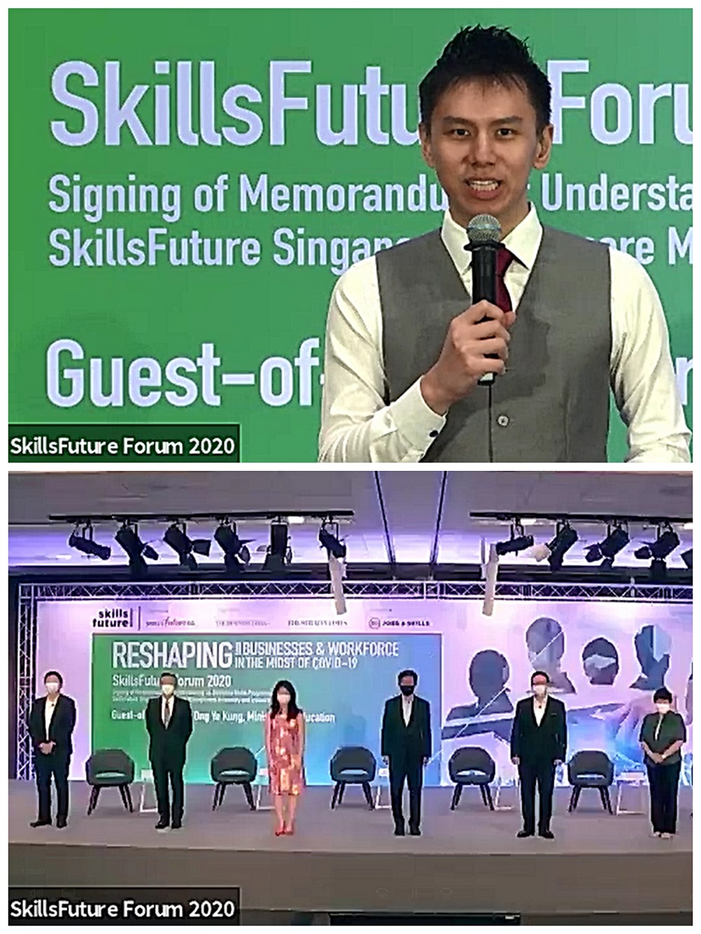 Skillsfuture Forum 2020 - Hybrid event (online virtual event and live event) - Emcee Lester