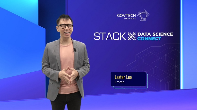 Stack X Data science connect virtual event emcee lester leo