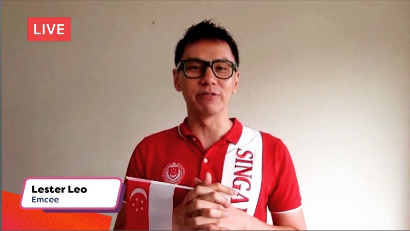 Clementi National Day Virtual Live with emcee singapore lester leo