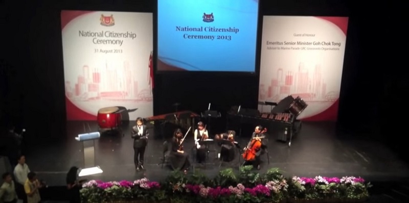 National Citizenship Ceremony with ESM Goh Chok Tong (Emcee Lester Leo)