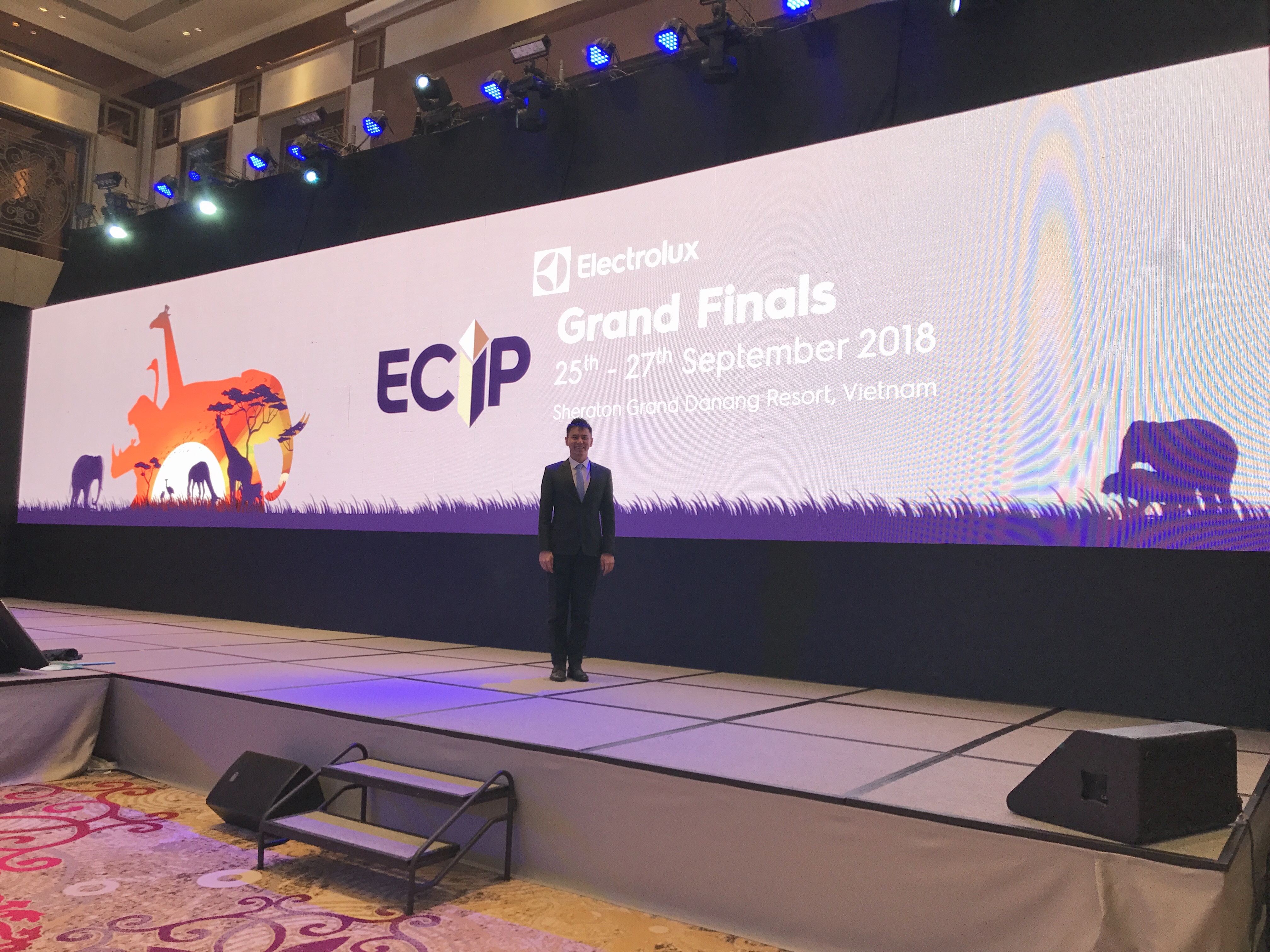 Electrolux grand finals in Da Nang Vietnam - overseas South east asia event emcee lester