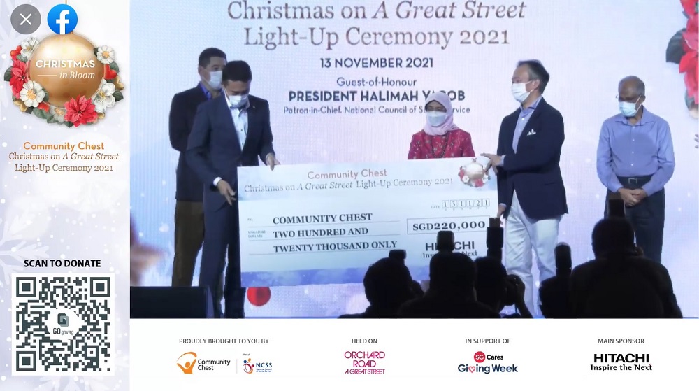 Community Chest Christmas with GOH President Halimah Yacob and Minister Masagos Zulklifi