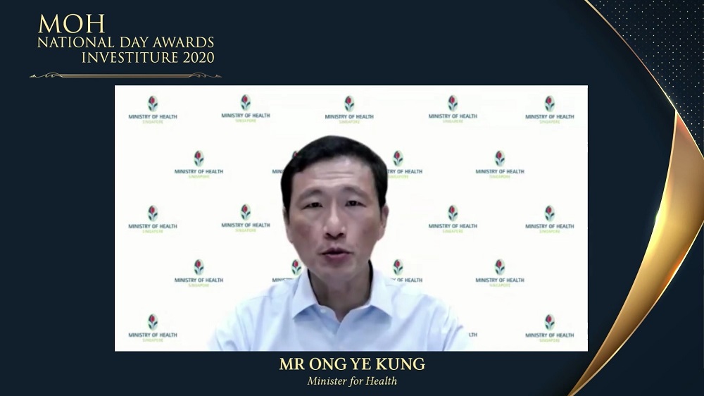 MOH National Day award investiture - minister ong ye kung