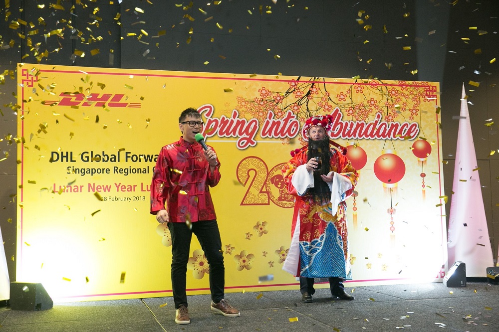 lunar new year event emcee lester leo singapore