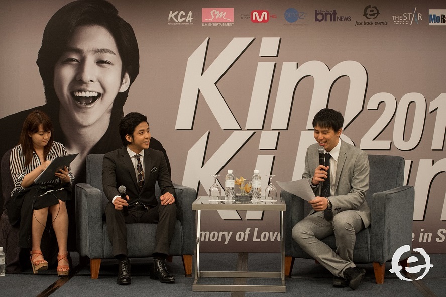 Media event with korean celebrity - sg emcee lester leo